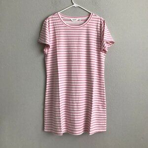 Candace Cameron Bure Petite Flutter-Sleeve T-Shirt Dress - Pink (Sz PL) a488170